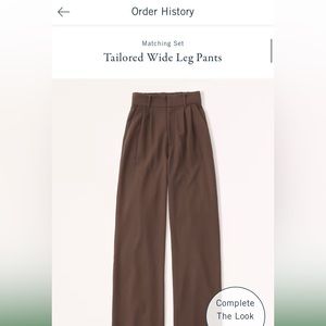 Abercrombie & Fitch Tailored Wide Leg Pants
